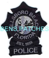 FLORIDA,HILLSBORO BEACH POLICE BADGE PATCH SUBDUED 1_wm